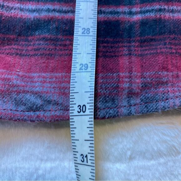 Jachs Brawny Flannel Red Black Gray Plaid Shirt Size XL - Picture 9 of 10